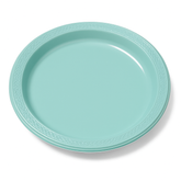 Robin's Egg Blue 9" Round Plastic Plates